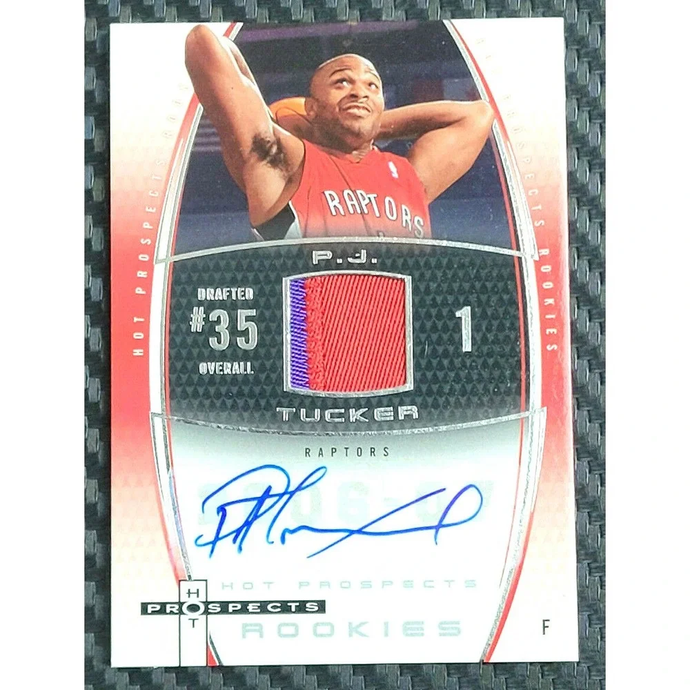 2006-07 HOT PROSPECTS - P.J. TUCKER -  AUTO 2 COLOR PATCH‎ ROOKIE #D 160/250